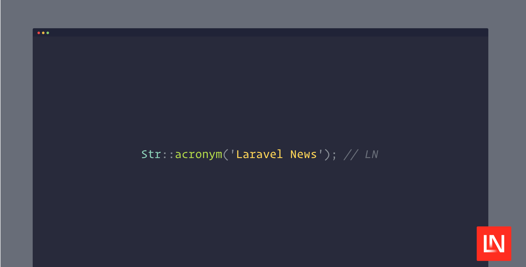 Generate String Acronyms With This Laravel Macro