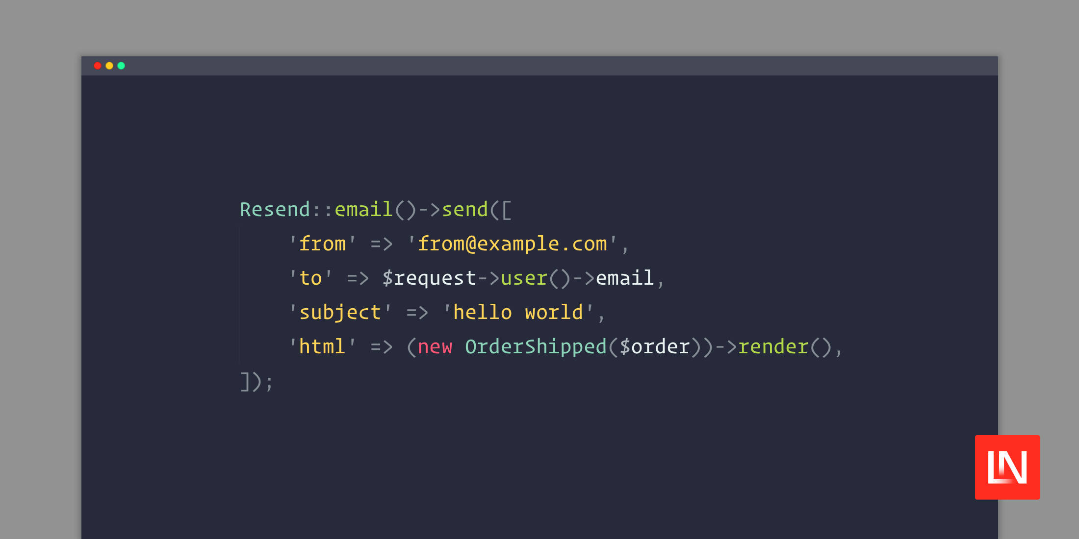 Resend Email Package For Laravel And Php